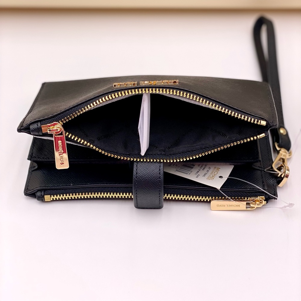 Michael Kors Wallet Wristlet Phone Case Black - Picture 8 of 8